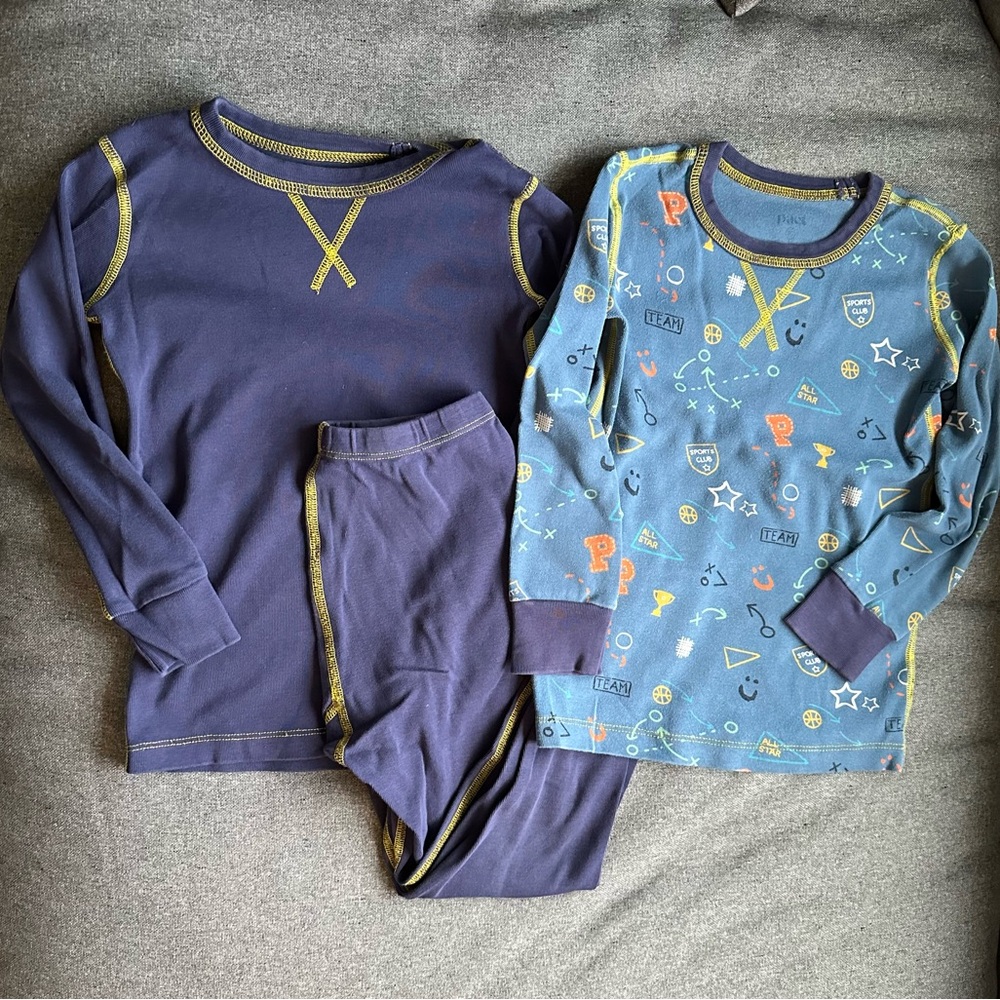 PACT 100% organic cotton Dream Big long sleeve Pajamas w/bonus shirt
